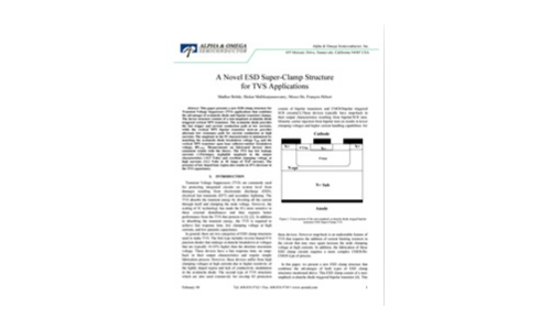 A Novel ESD Super-Clamp Structure for TVS Applications