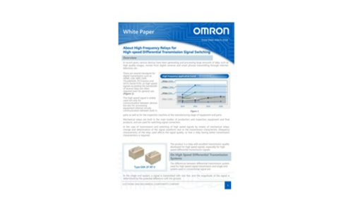 About High Frequency Relays for High-speed Differential Transmission Signal Switching