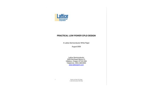 PRACTICAL LOW POWER CPLD DESIGN