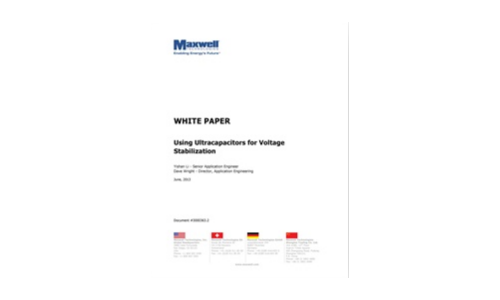 Using Ultracapacitors for Voltage Stabilization
