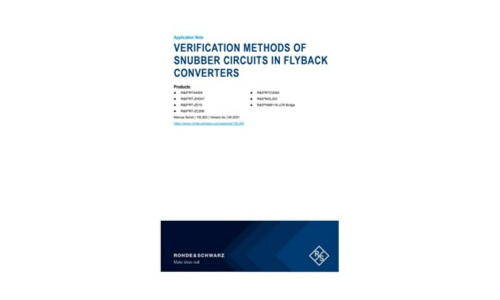 Verification Methods of Snubber Circuits in Flyback Converters